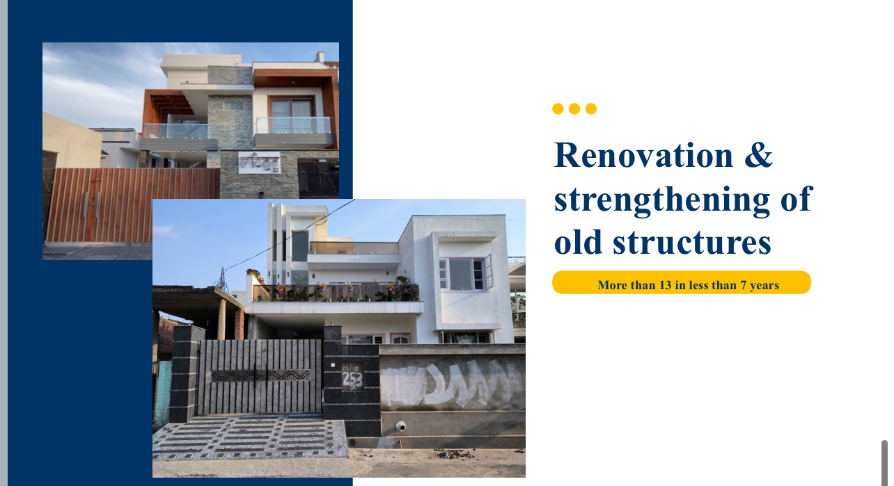 Renovation and strengthing